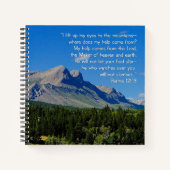 詩篇121:1-3 感動的 ノートブック (正面)