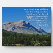 詩篇121:1-3 感動的 フォトプラーク (正面)