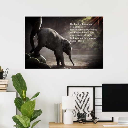 詩篇121:7-8預言者 ポスター (ホームオフィス)