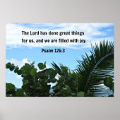 詩篇126:3主は事を行素晴らしった… ポスター (正面)