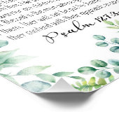 詩篇127:3-5、子供は伝統、ユーカリ フォトプリント            (角)