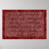 詩篇128:3 ポスター (正面)