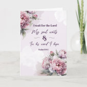 詩篇130章5節を待つ カード (正面)