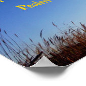 詩篇133:1見よ、どんなに良く、どんなに楽しいか ポスター (角)