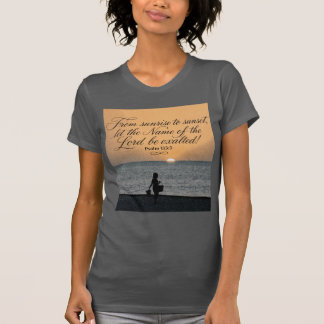 詩篇133：3にインスパイアされたクリスチャン聖書 Tシャツ