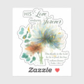 詩篇136彼の愛は永遠に耐える聖なる書物、 経典 シール (シート)