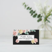 詩篇136神の愛は決して失敗しない、美しいフローラ 名刺 (スタンド正面)