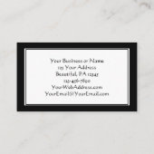 詩篇136神の愛は決して失敗しない、美しいフローラ 名刺 (裏面)