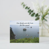 詩篇136:1与えは主に対して… ポストカード (スタンド正面)