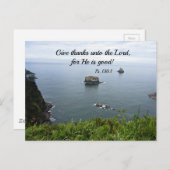 詩篇136:1与えは主に対して… ポストカード (正面/裏面)