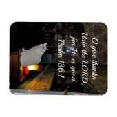 詩篇136:1主与えに感謝していよ、彼は主である マグネット (横)