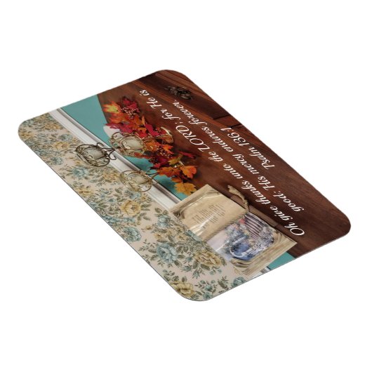 詩篇136:1主与えに感謝していよ、彼は主である マグネット (右側)