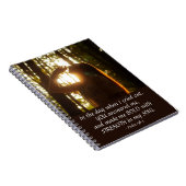 詩篇138:3あなたは私に答えて、私を作はっきりしたった ノートブック (右側)