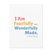 詩篇139:14キッズバイブル聖句キリスト教子供部屋