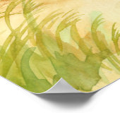 詩篇139:9聖書聖なる書物、 経典海ビーチ絵画の ポスター (角)