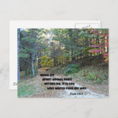 詩篇142:3私の霊が弱くなると… ポストカード (正面/裏面)