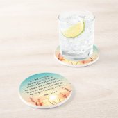 詩篇143:8あなたの絶え間ない愛の日の出の言葉 コースター (側面)