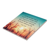 詩篇143:8あなたの絶え間ない愛の日の出の言葉 タイル (側面)