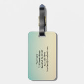 詩篇143:8あなたの絶え間ない愛の日の出の言葉 ラゲッジタグ (裏面縦)