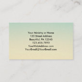 詩篇143:8あなたの絶え間ない愛の日の出の言葉 名刺 (裏面)