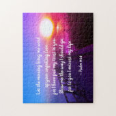 詩篇143:8あなたの絶え間ない愛の言葉、聖なる書物、 経典 ジグソーパズル (縦)