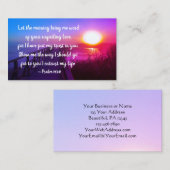 詩篇143:8わたしは聖書の聖句に信頼を置いた 名刺 (正面/裏面)