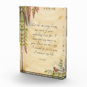 詩篇143:8キリスト教聖書聖句アート フォトブロック (右)