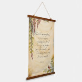 詩篇143:8キリスト教聖書聖句アート 吊り下げ型タペストリー (傾斜あり)