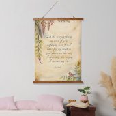 詩篇143:8キリスト教聖書聖句アート 吊り下げ型タペストリー (寝室)