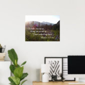 詩篇143:8朝に言っておきなさい ポスター (ホームオフィス)