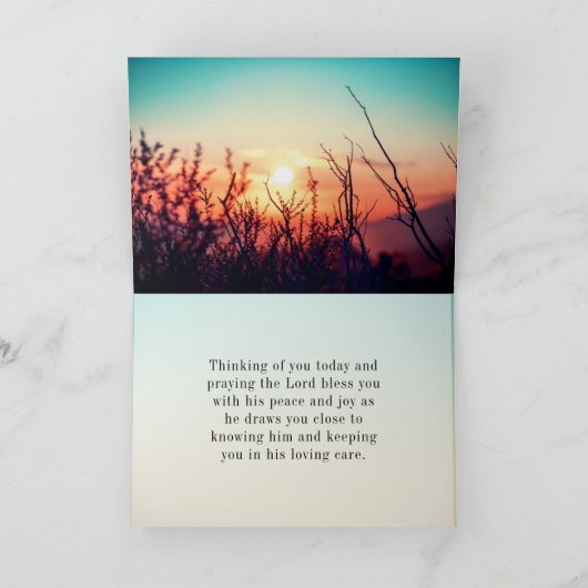 詩篇143:8 あなたの変わらぬ愛の言葉 朝日 カード (内部)