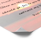 詩篇143:8，聖書の聖句 ポスター (角)