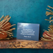 詩篇145:13汝の王国は永遠の王国なり フォトプラーク (側面)