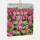 詩篇145:3素晴らしは主であり、主である セラミックオーナメント (右)