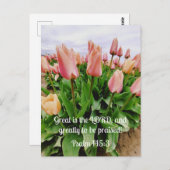 詩篇145:3素晴らしは主であり、主である ポストカード (正面/裏面)