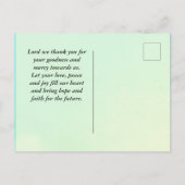 詩篇145:3素晴らしは主であり、聖書の聖句である ポストカード (裏面)