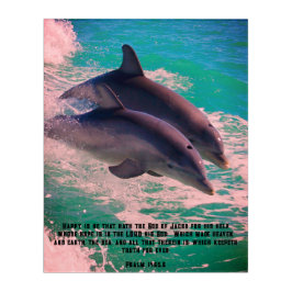 詩篇146ドルフィンズプリント, アクリルウォールアート