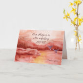 詩篇147:11我々の望みは彼の絶え間ない愛にある カード (黄色い花)