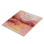 詩篇147:11我々の望みは彼の絶え間ない愛にある タイル (側面)