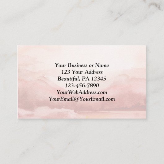 詩篇147:11我々の望みは彼の絶え間ない愛にある 名刺 (裏面)