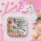 詩篇147:3キリスト教の聖書聖句のイメージ ペーパープレート (パーティー)