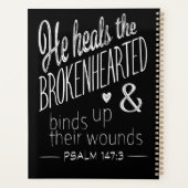 詩篇147:3希望と癒しのメッセージ プランナー手帳 (裏面)