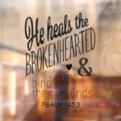 詩篇147:3彼は兄弟の心を癒す ウィンドウサイン (シート2)