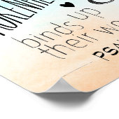 詩篇147:3彼は兄弟の心を癒す ポスター (角)