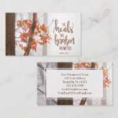 詩篇147:3彼は失恋した者を癒す 名刺 (正面/裏面)