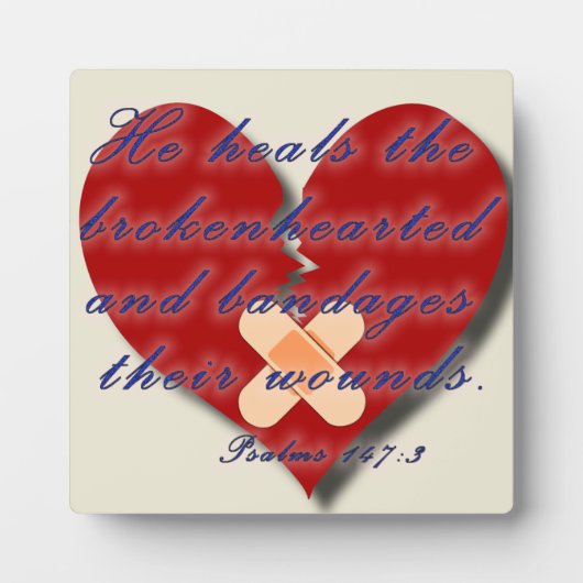 詩篇147:3 フォトプラーク (正面)