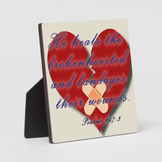 詩篇147:3 フォトプラーク (正面)