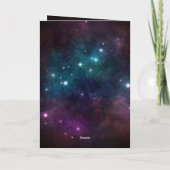 詩篇147:4-5彼は星の聖書の節を数える カード (裏面)