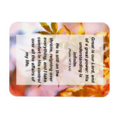 詩篇147:5素晴らしは我らの主であり、苦し素晴らしみ マグネット (横)