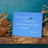 詩篇148:1主を賛美せよ！ フォトプラーク (側面)